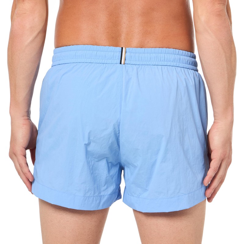 BOSS Men's Big Logo Swim Trunk, Niagara Mist, Small