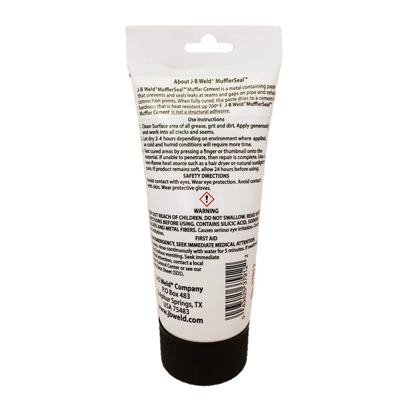 J-B Weld MufflerSeal Muffler Cement Plastic Tube 12 oz., Model