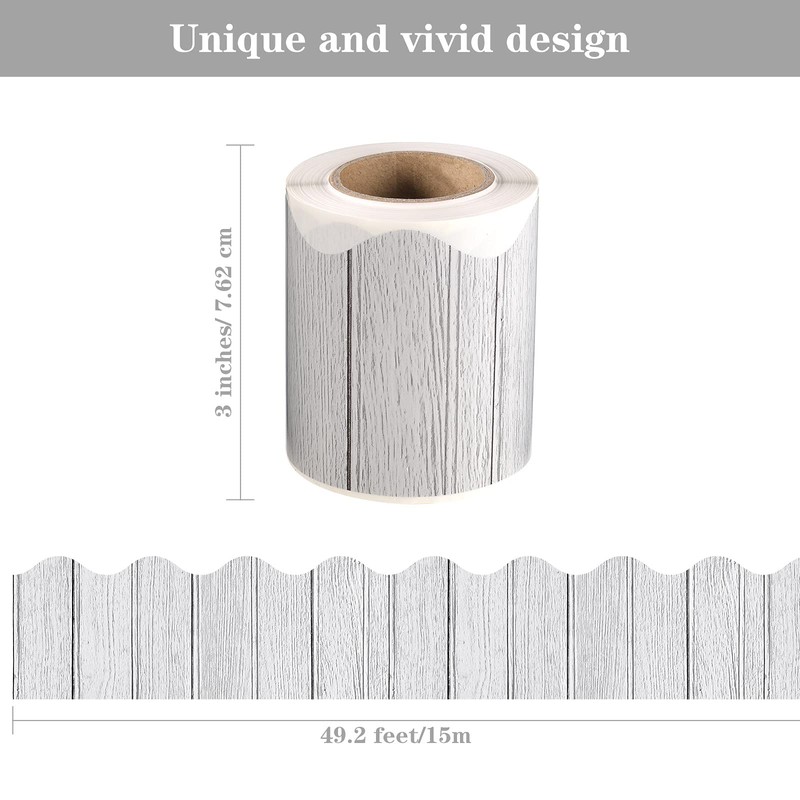 Self Adhesive Wood Bulletin Board Borders Rustic Classroom Bulletin Border
