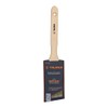 TRUPER Brocha cerdas sintéticas, mango madera,corte angular, 2-1/2' Truper