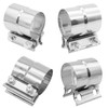 AotoKoop 4" Exhaust Clamp, Lap Joint Brand Clamp Stainless Steel