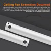 16-Inch Ceiling Fan Downrod with Extension Cord, 1.3-Foot White Ceiling