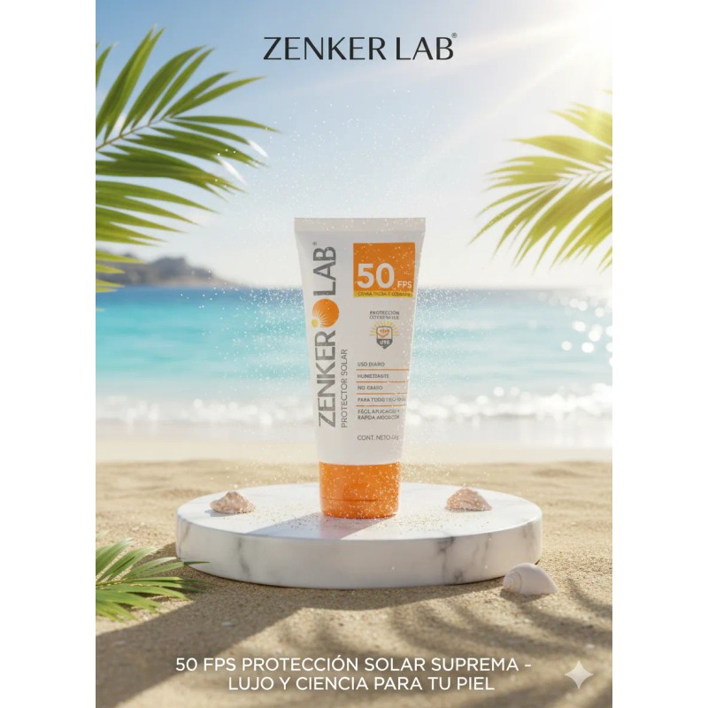 Protector Solar Zenker Lab 50fps Facial Corporal 60ml