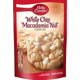 Betty Crocker Cookie Mix White Chip Macadamia Nut, 14 Oz (Pack of 6)