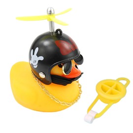 LQIOACU 1 x bicycle squeaky duck, children's bicycle horn, bicycle bell, funny bicycle bell, squeaky duck bicycle, multicoloured