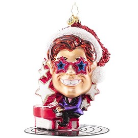 Christopher Radko Hand-Crafted European Glass Christmas Decorative Hanging Ornament, Center Stage
