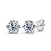 DYUNQ 2 Carat 6.5MM Moissanite Stud Earrings for Men an