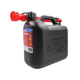 Faithfull 5 Litre Plastic Fuel Can - Black. Complies with: UN/16/1558/23