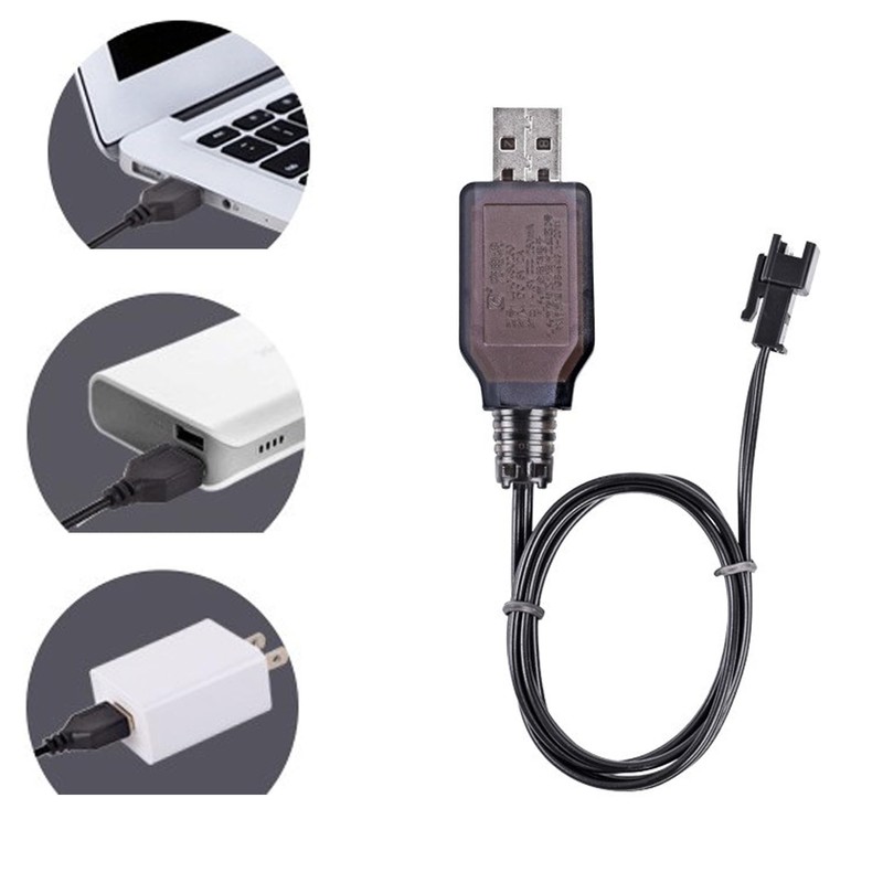 SM-2P Positive USB Charging Cable for RC Car 4.8 V
