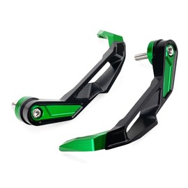 Motorcycle Handlebar Brake Protection Aluminium Motorcycle Clutch Lever Hand Guard Protector for Z900 2025 Z800 Z1000 SX Z750 Z500 ZX6R ZX10R Ninja 250 300 1000 Ninja1000sx Ninja500 SE Accessories (Green)