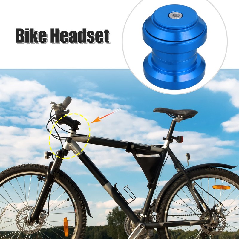 X AUTOHAUX 34mm 1-1/8" Threadless Bicycle Headset Combo Bike Threadless