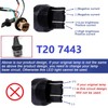 Xotic Tech 2pcs 7443 7444 LED Load Resistor Kit Switchback