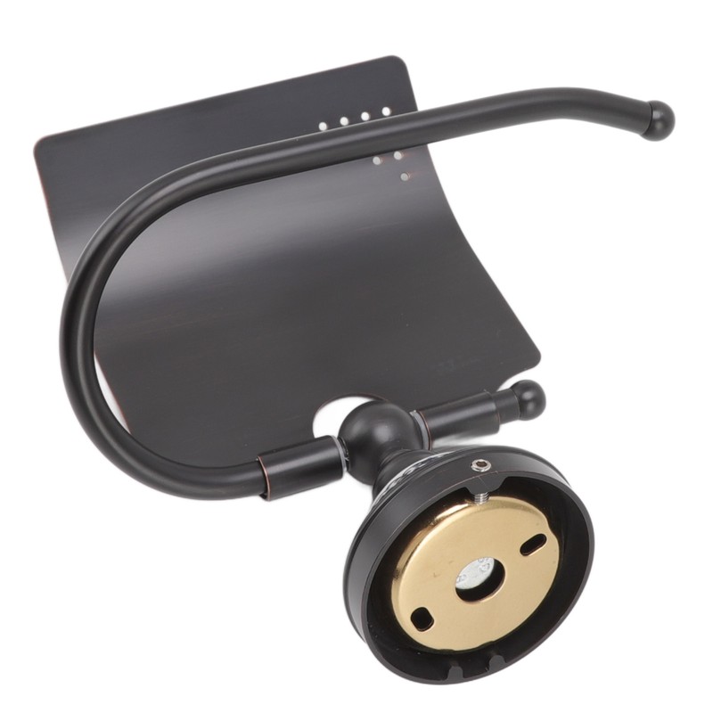 Paper Towel Dispenser Dark Bronze Blue and White Porcelain Wall