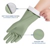 Rubber Cleaning Gloves for Dishwashing, 4 Pairs Reusable Kitchen Gloves