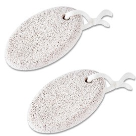 fogman Natural Pumice Stone Heel Exfoliating Bath Hanging Hanging Strap Set of 2