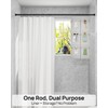 ALLZONE Heavy Duty Tension Shower Curtain Rod 42-83 Inches for