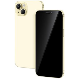 Non-Working Replica Realistic Pretend Play Phones Dummy Display Phone Model for Phone 15 Plus Fake Model Phone Baby Cell Phone Toy (for 15 Plus Yellow blackscreen)