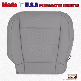 US Auto Nation 832-790-4949 2015 2016 Ford F150 Lariat Driver Side Bottom Perforated Vinyl Seat Cover Gray