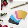 Tofficu 1set Blank Name Cards DIY Engraved Business Card Blanks