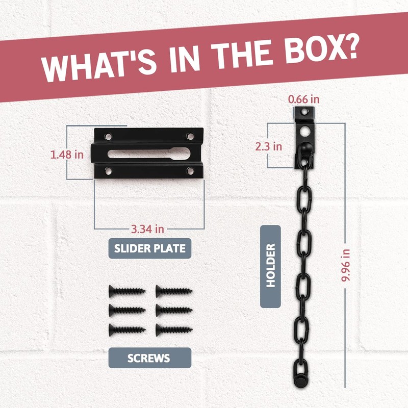 Jack N’ Drill Chain Door Guard with Lock - 2