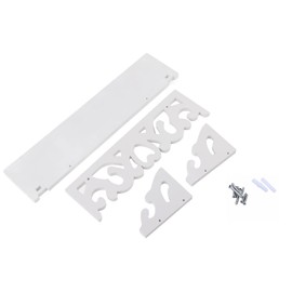 LiebeWH Wall Mounted Shelves Display White Shelf for Wall Wooden Carved Small Wall Shelf Floating Storage Furniture Home Decor Stand