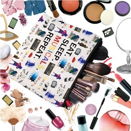 FEELMEM Matilda The Musical Inspired Gift Eat Sleep Musicals Repeat Makeup Bag Matilda Theatre Fans Merchandise