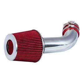Rtunes Racing Short Ram Air Intake Kit + Filter Combo RED Compatible For 75-83 Datsun 280Z 280ZX 2.8L NA