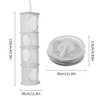 Luckious Hanging Mesh Storage Bag, Collapsible Hanging Mesh Basket Foldable