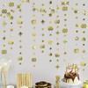 Gold 60th Birthday Decorations Number 60 Twinkle Star Circle Dot