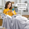 NovaSunrise 3-Pack Fleece Throw Blankets 50x60, 300GSM Soft Flannel Plush