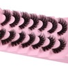JIMIRE Faux Mink Lashes Volume False Eyelashes with Lash Glue
