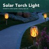 Solar Fackellicht, 96 LEDs Dekorative Solar Außenleuchte mit Bodeneinsatz, IP65