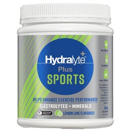 Hydralyte Plus Sports Lemon Lime Flavoured Powder 900g