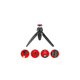 Joby JB01555-BWW Handypod Mini Stativ und Handgriff (geeignet für DSLR, Spiegellose CSC und Kompaktkameras, LEDs, Mikrofone, Tragbare Lautsprecher, Action Kameras und Zubehör bis zu 1kg) schwarz