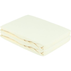 Gerald Wittmann Double Pack Baby Fitted Sheets 2 x 60 x 120 - 70 x 140 cm 100% Cotton Jersey Light Yellow