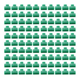 100pcs Greenhouse Clamps Film Row Cover Netting Tunnel Hoop Clip Frame Shading Net Rod Clip Greenhouse Film Clamps 14mm / 0.6in