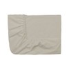 ESSIX Royal Line Cotton Percale Fitted Sheet, linen, 120 x