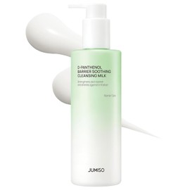 JUMISO Leche limpiadora de ceramida para pieles sensibles, lavado facial calmante D-pantenol, derrite protector solar y maquillaje, no necesita doble limpieza, probado por oftalmólogos, sin lágrimas, sin fragancia, 10.14 onzas líquidas