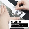 UPTTHOW Stainless Steel Metal Paper Tearing Ruler Craft Ruler for