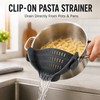 Clip-On Silicone Strainer for Pots & Pans – Compact Colander