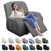 YEMYHOM 4 Pieces Stretch Recliner Slipcover Latest Jacquard Recliner Chair