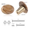 mookaitedecor Set of 4 40mm Picture Jasper Stone Drawer Knobs