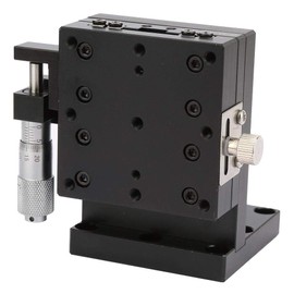 Manual Sliding Table with Linear Motion Parts XY Axis Rotary Positioning Table Z Axis Micrometer 80 x 80mm Cross Roller Bearing Vertical Linear Table SEMZL60-AS
