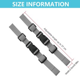 Adjustable Chest Strap for Backpack and School Bag, 2 Pieces Quick Release Backpack Strap, Nylon Backpack Strap, Chest Strap with Buckle, Heavy Duty Shoulder Straps for Backpack, School Bag, Hiking