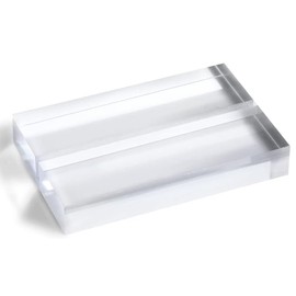 SOFARKKT 3" Clear Acrylic Stand, 10 Pack Table Sign Holders with 3mm Slot, Multi-Purpose Place Card Sign Base for Wedding Birthday Exhibition Office Cafe Restaurant Perfect Table Decorations