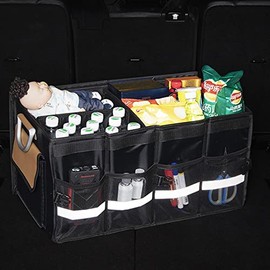 organizador para asiento trasero Organizador De Maletero For Coche (negro) Almacenamiento Con Correas De Amarre, Lo Mejor For La Organización...      