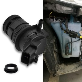 Unifizz Black Windshield Washer Fluid Pump with Grommet OEM# 85330-60190 85330-AE010 85330-60180 85330-21010 Fit for Toyota for Lexus for Mazda for Nissan for Honda