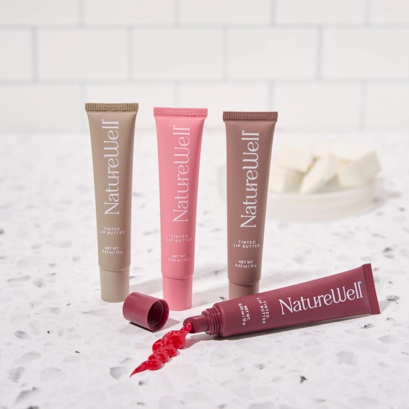 NATURE WELL Tinted Lip Butter Variety Pack, Shear & Subtle