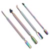 4pcs Stainless Steel Nail Cuticle Pusher Cuticle Trimmer Remover Set