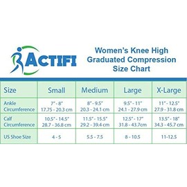 Actifi Women's 15-20 mmHg Compression Socks - Casual, Dress, Travel, Trouser